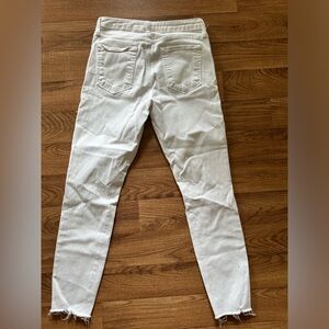 ‘Just Black’ White Denim Ankle Pants SZ 30